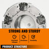 G-PLUS 7" Center Caps with 5-Lug Steel Wheel Chrome 2 PCS Compatible with Ford F150 Expedition 1997-2003 Wheel Hub Caps Rim Cover