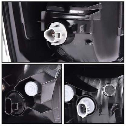 G-PLUS Rear Tail Lights Assembly w/bulbs Compatible with Toyota Tacoma 2016-2023, Red Rear Brake Lamp,Luces Traseras Left Driver & Right Passenger