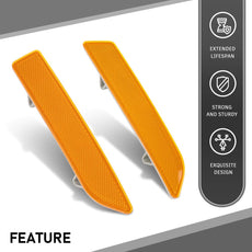 G-PLUS Bumper Reflector 2PCS for BMW X3 E83 2007-2010 Yellow Lens Product Details