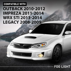 G-PLUS Fog Lights for Subaru Outback 2010-2012 Legacy 2008-2009 Impreza WRX STI 2011-2014 Halogen Front View