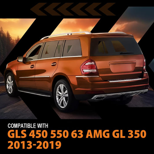 G-PLUS Rear Bumper Step Pad Compatible with Benz GL350/ GL450/ GL550/ GL63 AMG 2013-2016 Fit Benz GLS450/ GLS550/ GLS63 AMG 2017-2019 166884019064 Anti-Slip Texture No Bumper Removal
