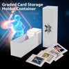 G-PLUS White Graded Card Storage Box, Graded Card Storage Holder Container Holds 50-55