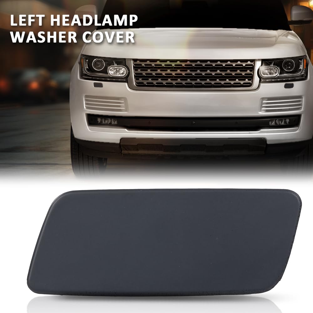 G-PLUS Front Headlight Washer Cover Powerwash Cap Cover Compatible with Range Rover 2013-2017 2Pcs