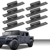 G-PLUS Body Side Door Hinge (8 Pack with 16pcs Screws) Compatible with M998 Humvee HMMWV 12338650 12340352-1 MS27183-10