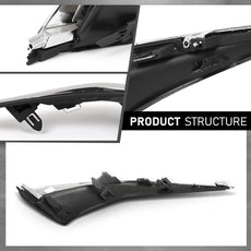 G-PLUS Front Bumper Trim Pair for Lexus LX ES250 2023-2024 Chrome Black Product Features