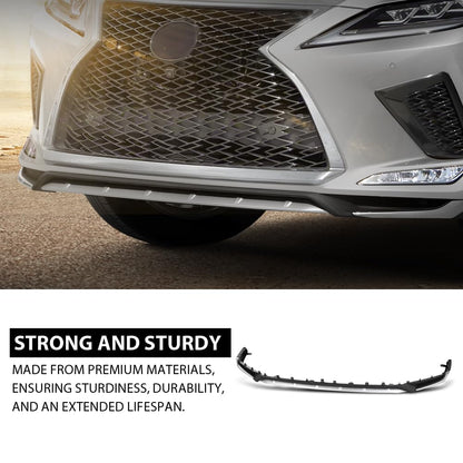 G-PLUS Front Lower Bumper Valance Panel Compatible with LX RX350 RX450h RX350L RX450hL 2020-2022,Fit Model With F Sport Package 521020E030, LX1095104 Textured Chrome Black