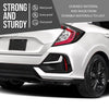 G-PLUS Bumper Trim Rear Right Side Compatible with Honda Civic 2020 2021 HO1139106, HO1139106C Glossy Black