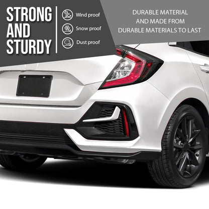 G-PLUS Bumper Trim Rear Right Side Compatible with Honda Civic 2020 2021 HO1139106, HO1139106C Glossy Black