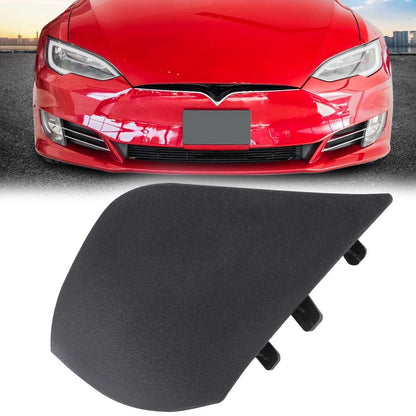 G-PLUS Front Bumper Tow Eye Bracket Hook Cover Cap Compatible With Tesla Model S/X 2016-2021 PP Front Tow Hook Cover 1057056-00-D