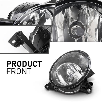 G-PLUS Fog Lights Front Bumper Lamps Pair Compatible with Volkswagen Golf Hatchback/Golf Wagon/Jetta Sedan/Jetta Wagon/Beetle/Eos 2010-2015 5K0941700G, 5K0941700B, 5K0941700 Black