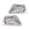 G-PLUS Side Marker Corner Parking Lights Turn Signals Compatible with 1998-2002 Pontiac Firebird Trans Am 10301404 10301405 GM2520177 GM2521177 (White)