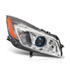 G-PLUS LED Right Side Headlight Assembly Front Headlamp Compatible with Buick Regal 2009-2012 20990314, 22934024 Clear Lens Black Housing Amber Reflector