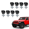 G-PLUS Universal Easy On Off Hard Top Fasteners Nuts Bolts Fits Jeep Wrangler YJ/TJ/JK Models 1987-2017