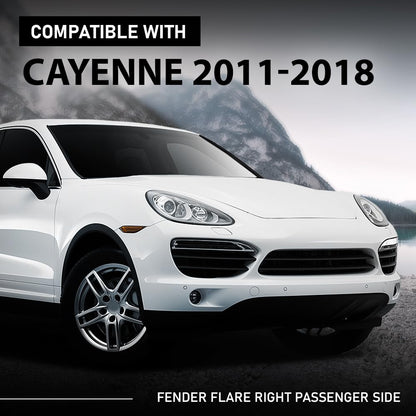 G-PLUS Front Right Fender Flare Wheel Arch Molding Trim, Compatible with Porsche Cayenne 2011-2018, Passenger Side, 958559828209B9, 958-559-728-20-9B9