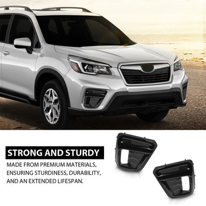 G-PLUS Front Fog Light Cover Bezel Trims, Compatible with Subaru Forester 2019, LH Driver & RH Passenger Side 2PCS, 57731SJ140, 57731SJ150