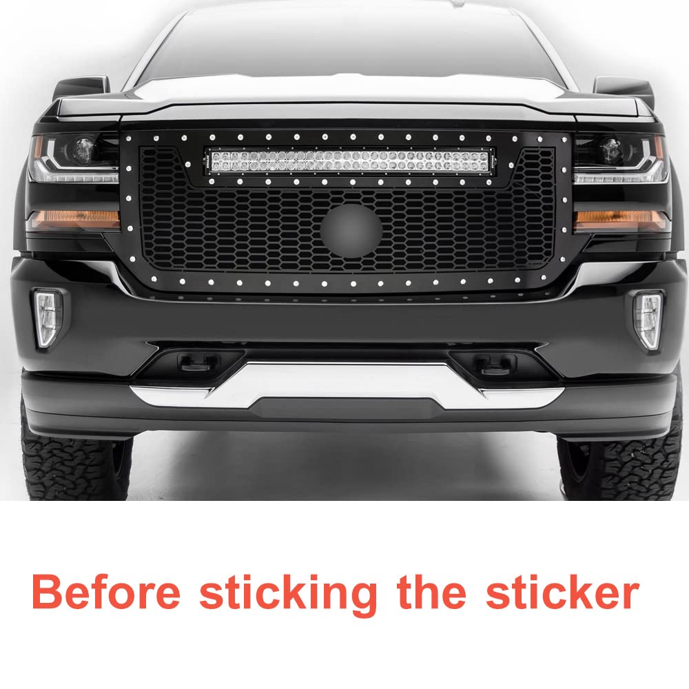 G-PLUS Precut Vinyl Tint Cover Compatible with 2016 2017 2018 Chevy Silverado Headlights Headlamps (35% Light Smoke)
