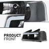 G-PLUS LED Headlights Assembly Front Headlamps Compatible with Chevy Express GMC Savana 1500 2003-2014, Fit Chevy Express GMC Savana 2500 3500 2003-2023 Clear Lens Black Housing