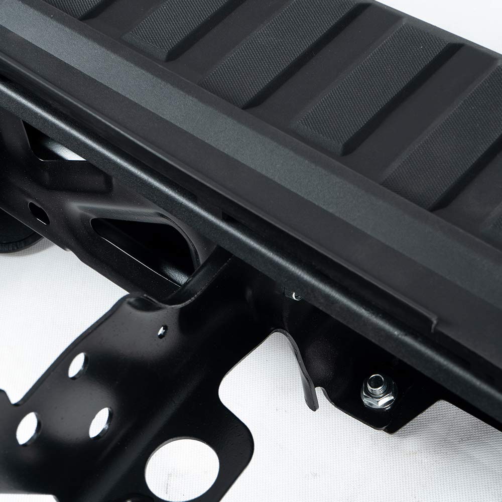 G-PLUS Rear Bumper Assembly Compatible With Chevy Silverado 2014-2018/GMC Sierra 1500 2014-2018 Chrome W/Corner Steps