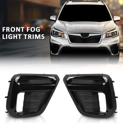 G-PLUS Front Fog Light Cover Bezel Trims, Compatible with Subaru Forester 2019, LH Driver & RH Passenger Side 2PCS, 57731SJ140, 57731SJ150