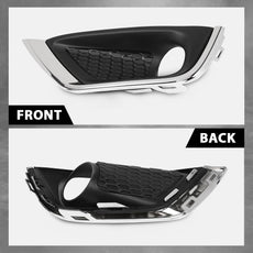 G-PLUS Bumper Fog Light Covers Bezel Compatible with Jeep Compass 2017-2019 Pair Product Image