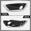 G-PLUS Bumper Fog Light Covers Bezel Chrome Trim Compatible with Jeep Compass 2017-2019 Pair 5US54RXFAB