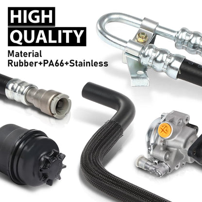 G-PLUS Power Steering Pump Kit Compatible with BMW E46 325Ci 325i 330Ci 330i 2000-2005, Fit LUK LF-20 (ID: LF 20) Power Steering Pumps Only