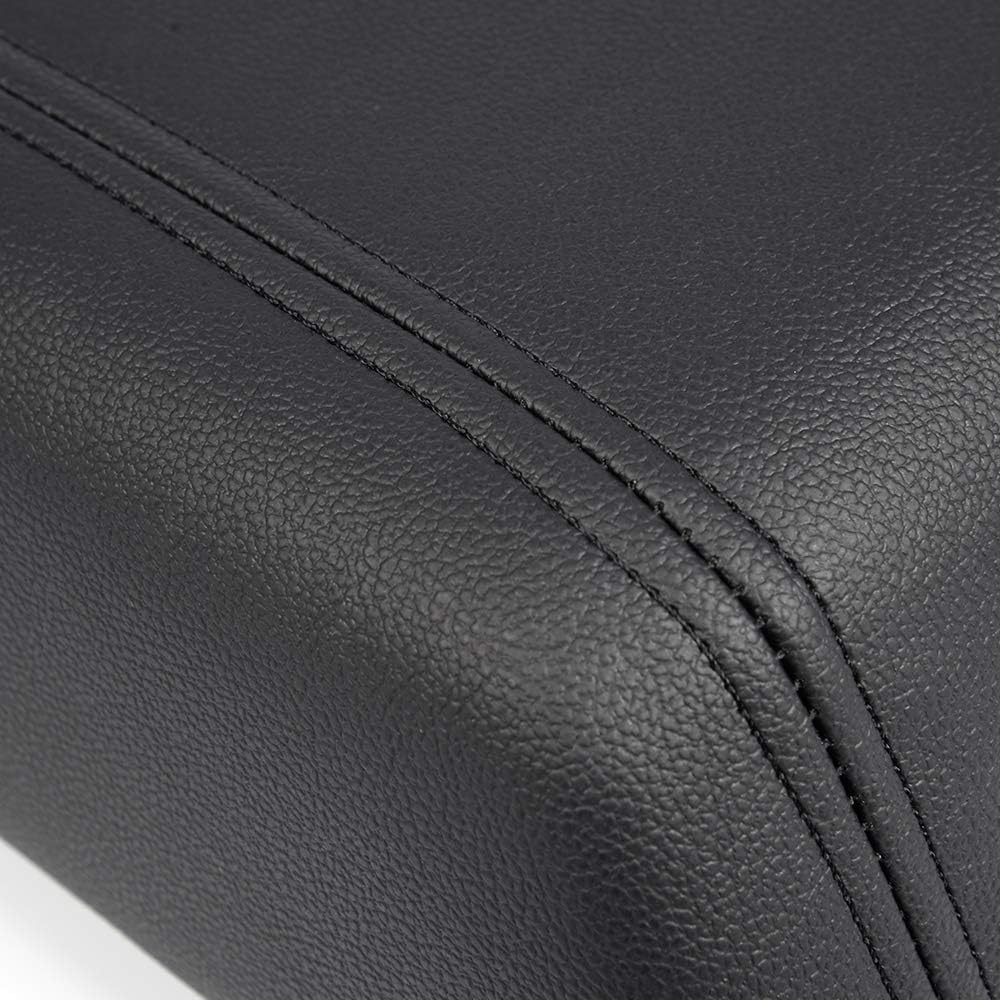 G-PLUS Leather Center Console Lid Cover Pad Compatible with Ford F150 2004 2005 2006 2007 2008 Pickup Truck 5L3Z1506024AAC (Only Fits Models with Floor Shift)