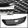 G-PLUS Front Bumper Hood Grille Grill Mesh Compatible with Cadillac CT5 2020-2023 Gloss Black