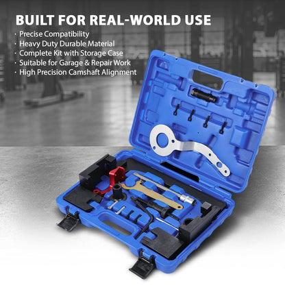 G-PLUS Camshaft Alignment Timing Tool Kit Compatible with BMW MINI B38 A15 A12 B48 A20 B58 Engine 2450487, C8192357904 45 Steel Black
