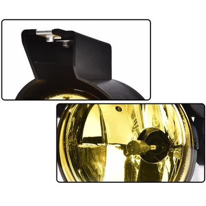 G-PLUS Front Bumper Fog Light Compatible with Dodge Dakota Pickup Truck 1997-2000/Fit Durango SUV 1998-2000 Driving Fog Lamps Driver & Passenger Side Pair,Yellow lens