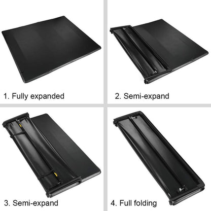 G-PLUS Four-Fold Truck Tonneau Cover Compatible with Nissan Titan 2004-2015 | King (Extended) Cab 6.5' Bed | for Models with or Without The Utili-Track System