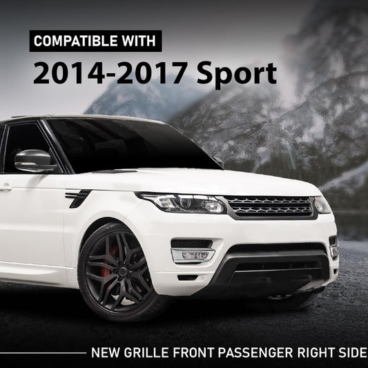 G-PLUS Grill Fog Light Cover Front Passenger Right Side Compatible with Land Rover Range Rover Sport 2014-2017