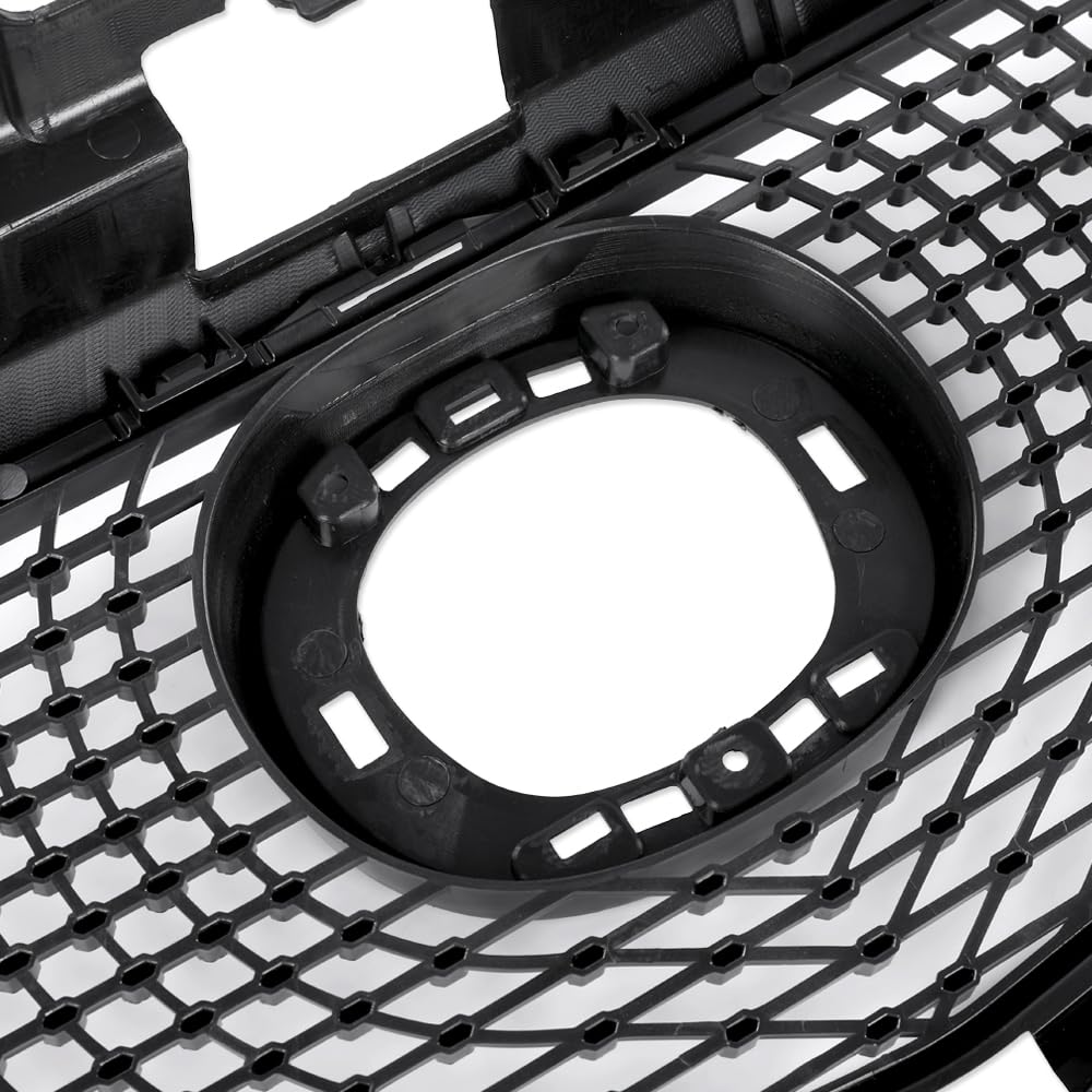 G-PLUS Front Bumper Upper Grille Compatible with Mazda 6 Atenza 2014-2016 Mesh Hood Grill ABS Black