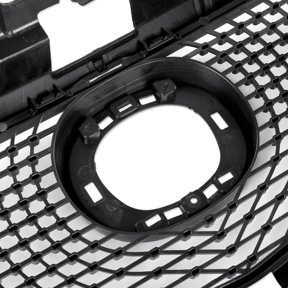 G-PLUS Front Bumper Upper Grille Compatible with Mazda 6 Atenza 2014-2016 Mesh Hood Grill ABS Black