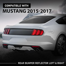 G-PLUS Rear Bumper Reflector 2PCS for Ford Mustang EcoBoost 2015-2017 Front View