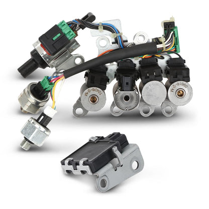 G-PLUS Transmission Valve Body Solenoid Sensor kits Compatible with Nissan Altima Rogue L4 2.5L (QR25DE Engine) 2009-2012, Fit Nissan Sentra 2007-2012, CVT JF011E RE0F10A