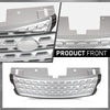 G-PLUS Front Grill Compatible with Land Rover Range Rover Vogue L405 2013 2014 2015 2016 2017 Silver Upper Grille LR055880
