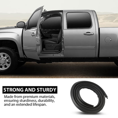 G-PLUS Front Door Weatherstrip Seal LH or RH Side Compatible with Chevy Silverado 1500 2007-2013,Fit Chevy Silverado 2500HD 3500HD 2007-2014,Fit GMC Sierra 1500 2500HD 3500HD 2007-2014