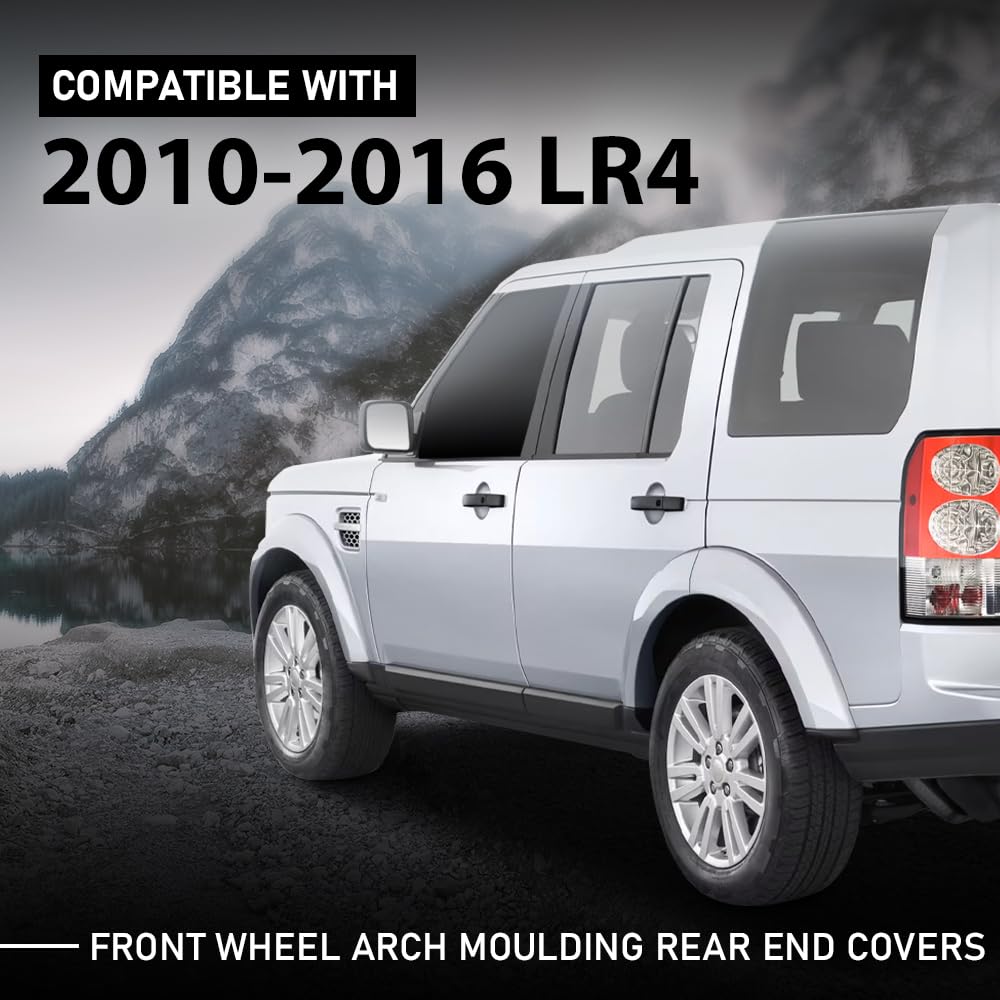 G-PLUS Front Wheel Arch Moulding Rear End Covers Right & Left Compatible with LR3 2009,Fit LR4
