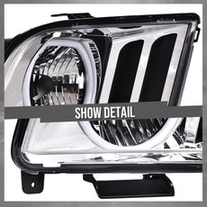 G-PLUS LED DRL Headlights for Ford Mustang 2005-2009 Clear Lens Chrome Housing Product Features