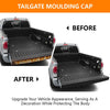 G-PLUS Tailgate Cap Molding Protector Cover Replacement Compatible with 2007-2013 Toyota Tundra Spoiler with Retainers 63.27" Length TO1904101