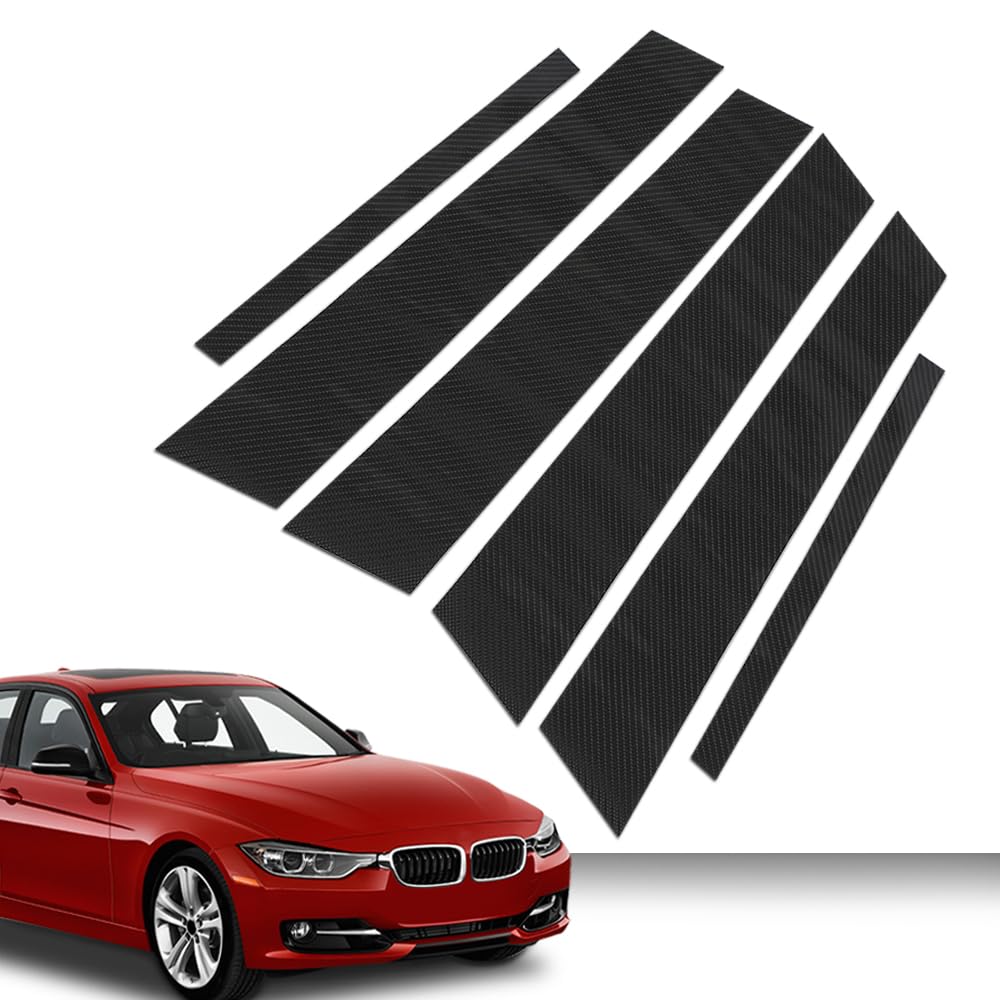 G-PLUS 6pcs Set Door Trim Piano Decal Compatible with BMW 3 Series E90 2005 2006 2007 2008 2009 2010 2011 2012