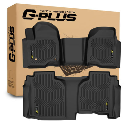G-PLUS Floor Mats Fit Chevy Silverado GMC Sierra 1500 Double Cab 2019-2025
