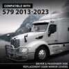 G-PLUS Pair Door Mirror Covers, Compatible with Peterbilt 579 2013-2023, LH Driver & RH Passenger Side 2PCS