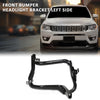 G-PLUS Front Bumper Inner Steel Headlight Bracket Left Side Compatible with Jeep Compass 2011-2017 Black 68079655AH