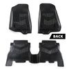 G-PLUS Floor Mats 3PCS Fit for Jeep Wrangler JL 2018-2025 Unlimited 4-Door Only (Not Fit for JK or 4XE), All Weather TPE Custom Fit Heavy Duty Floor Liners 1st & 2nd Row, Black