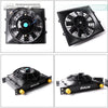 G-PLUS Universal 7" Slim Pull Push Engine Oil Cooler Radiator Cooling Fan 12V 80W Mount Kit,Black 1PCS