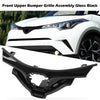 G-PLUS Front Upper Bumper Grille Assembly Gloss Black Compatible with Toyota CHR 2018-2019 53112F4010 53111F4901 53111F4010 TO1200416 TO1200417