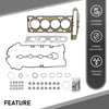 G-PLUS Head Gasket Set Compatible with Buick Allure Lacrosse Regal Verano 2.4L 2010-2017,Fit Chevy Captiva Sport Equinox Impala Malibu Orlando Terrain 2.4L 2010-2017 HS26517PT, HS54874