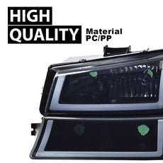 G-PLUS LED DRL Headlights for Chevy Silverado 1500 2500 3500 2003-2006 Black Housing Product Features